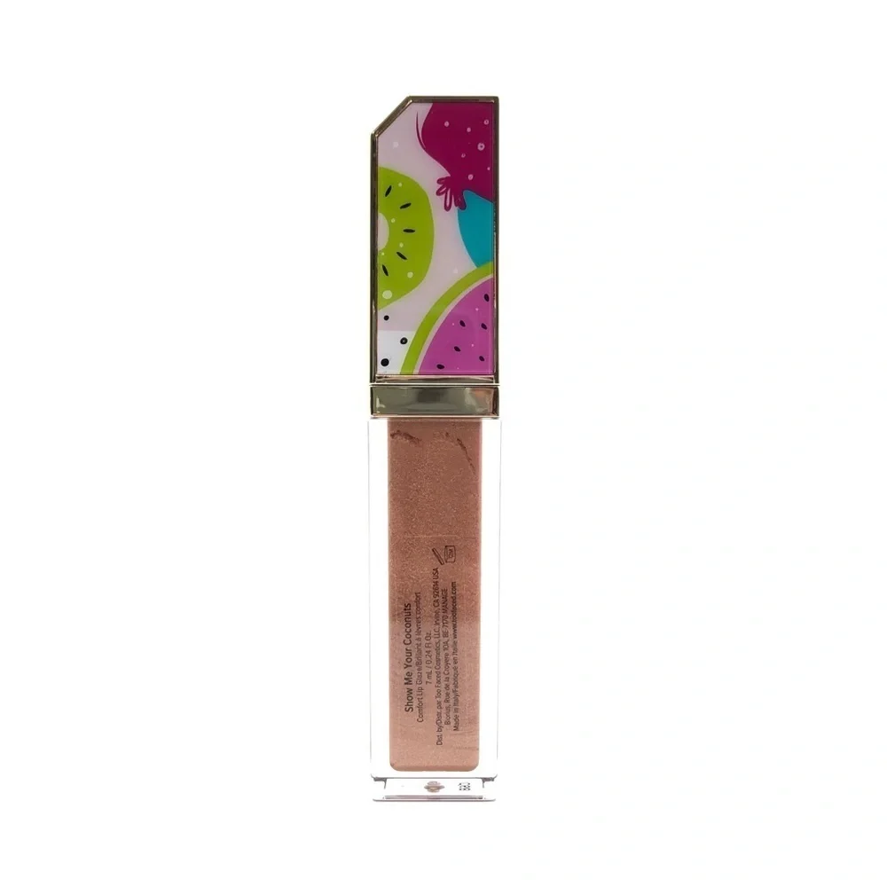 Too Faced Tutti Frutti Shimmer Lip Gloss Show Me Your Coconuts